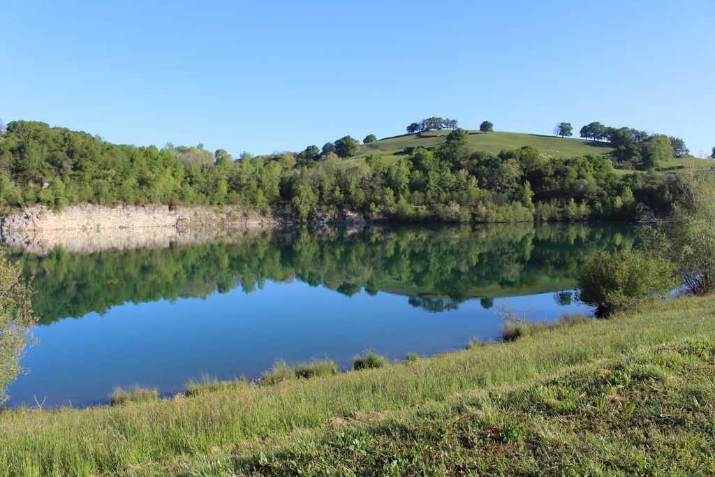 Le lac de Guiche ou lac des Arroques - Guiche